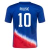 Original Fußballtrikot USA Pulisic 10 Auswärtstrikot 2024 Für Herren